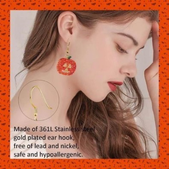 New Halloween ๐ Crystal Rhinestone Gorgeous Pumpkin Earrings
Sparkles - Picture 6 of 11